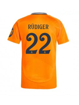 Real Madrid Antonio Rudiger #22 Replika Borta Kläder 2024-25 Kortärmad